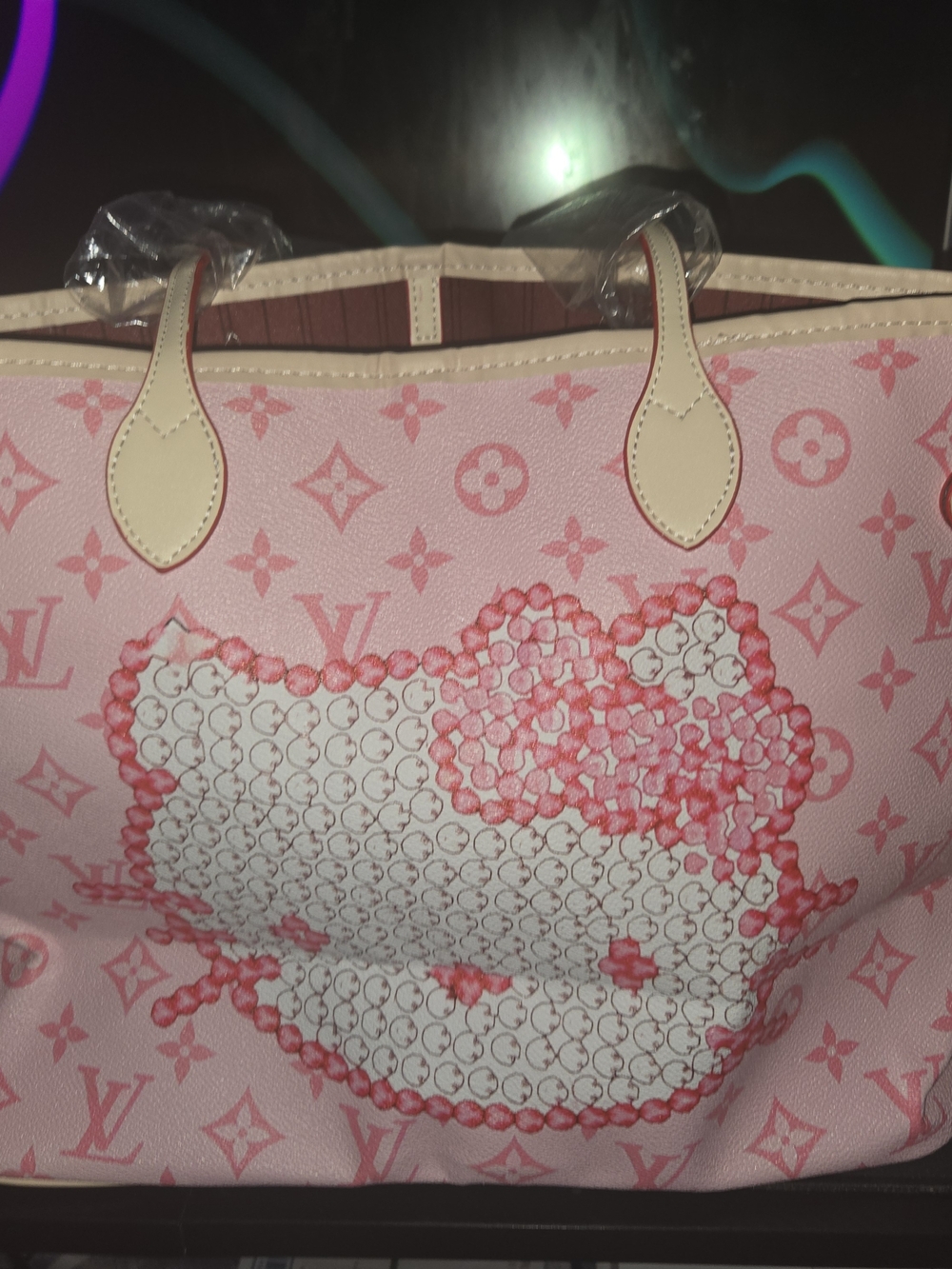 Pink Hello Kitty Canvas Tote - Picture 5 of 5